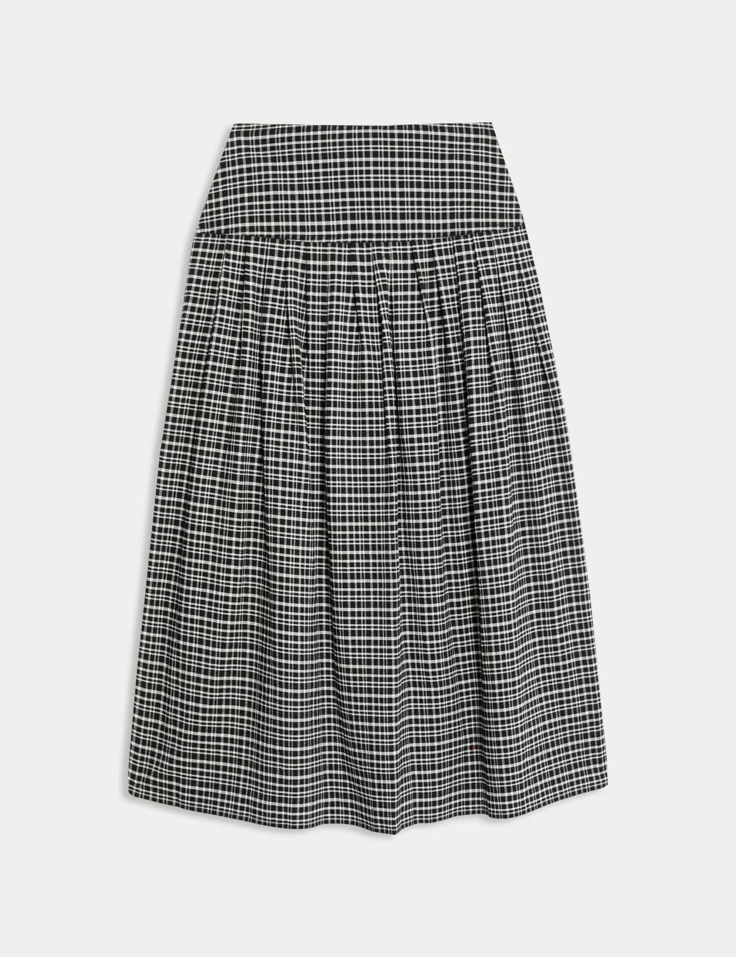 Checked Pleated Midaxi A-Line Skirt | M&S Collection | M&S | Marks & Spencer (UK)