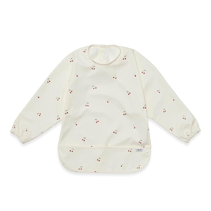 Lalo Smock Bib - Long Sleeve Bib for Infants and Toddlers - Elastic Cuffs, Large Catch-All Pocket... | Amazon (US)