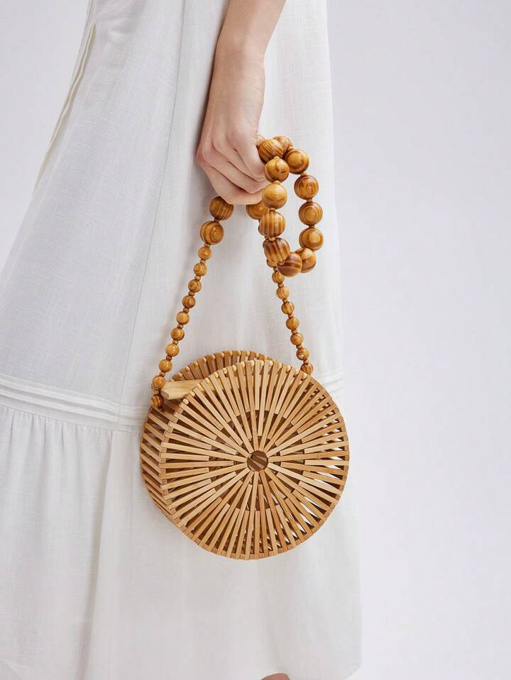 MOTF PREMIUM Bolso Bandolera Redondo De Un Solo Hombro Para Mujer | SHEIN