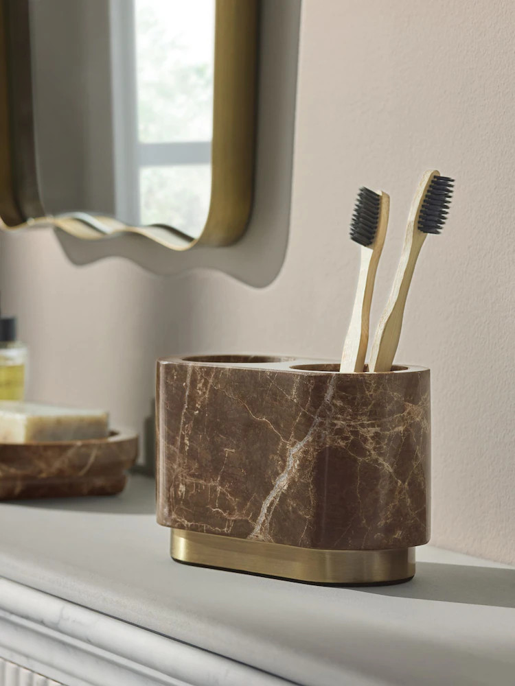 Brown Marble N. Premium Toothbrush Tidy | Next AU