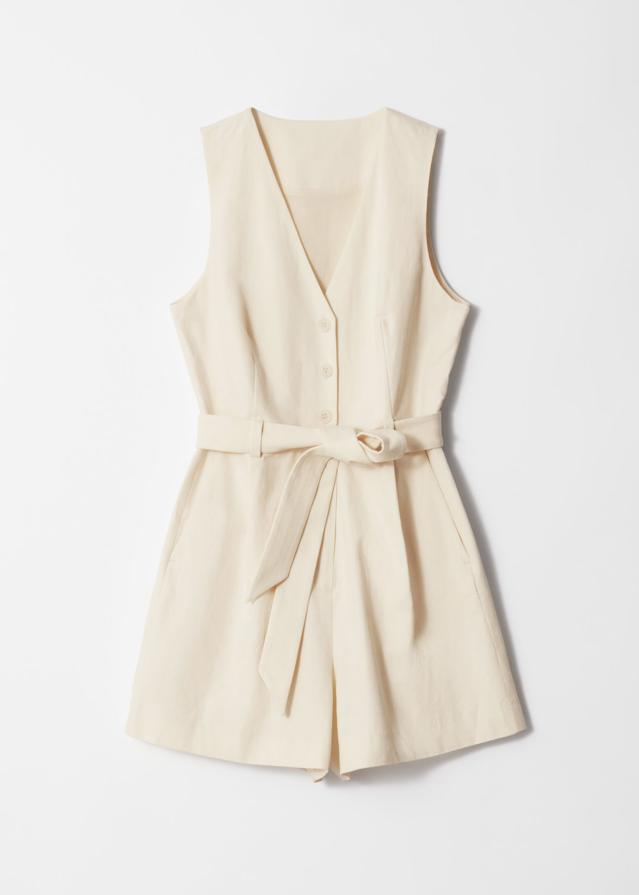 Tailored Playsuit - White - Jumpsuits - & Other Stories NL | & Other Stories EU