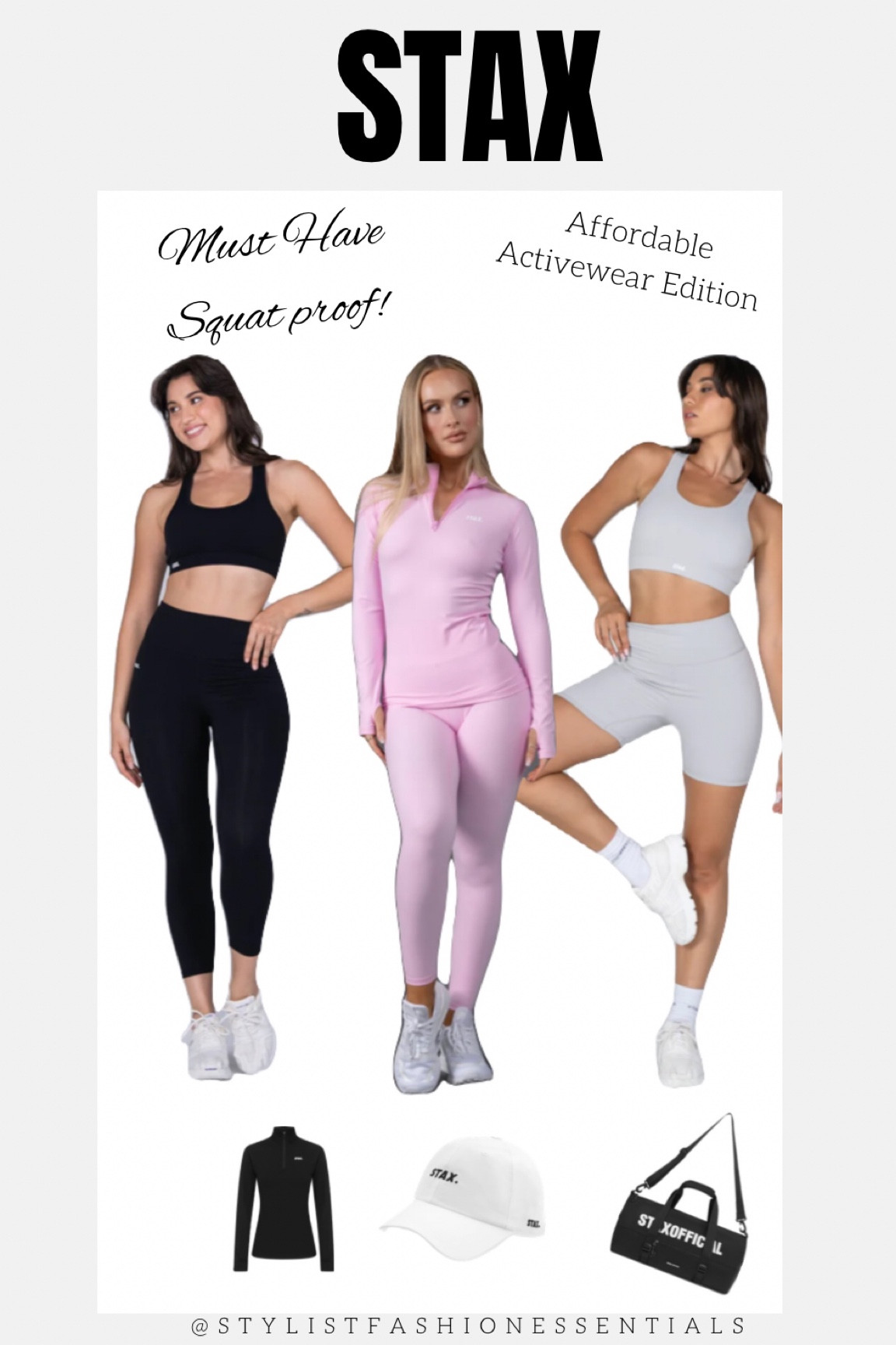 STAX Activewear is one of my favourite gym/workout piece of clothing. Affordable prices for quality gear! I highly recommend, Why not go to the gym in style  💪🏼👟💕 #Strong


Activewear 
STAX 
Gym bag
Gym hat
Gym outfit
Gym clothes 
Gym fit 
Workout clothes
Spring dresses 
Spring outfits
Spring skirts
Spring outfit inspo
Dresses
Mini dress
MIDI dress
Affordable dress 
White dress
Dressy outfit
Resort wear 

Easter
Spring outfit
Vacation outfit 
at Patrick’s day
Wedding guest 
Easter dress
Top sellers 
White dress
Blue bag
Nails
Jewellery 
Heels 

#LTKBeauty#LTKFind#LTKFitness #Workout #LTKFit#LTKAustralia#LTKEurope#Cozy#Dress#Seasonalfashion#fashion#womensfashion#weddingguest#Plussize#Springoutfits#Spring#Outfit#Sale#limited#musthave#LTKSale#LTKWorkwear#LTKcurves#LTKStyletip#LTKTravel#LTK#Jacket#Love#vacation#Blazer#Springbreak#Floraldress#Resortoutfit#vibrantoutfit #Weddingguest #Wedding#Denim#Pearlchain#DenimSkirt #Girlstrip #LTKTravel #LTKWorkwear


#LTKunder50 #LTKunder100 #LTKsalealert