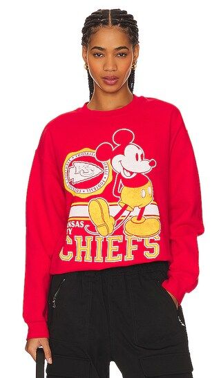 Chiefs Mickey Crewneck in Red | Revolve Clothing (Global)