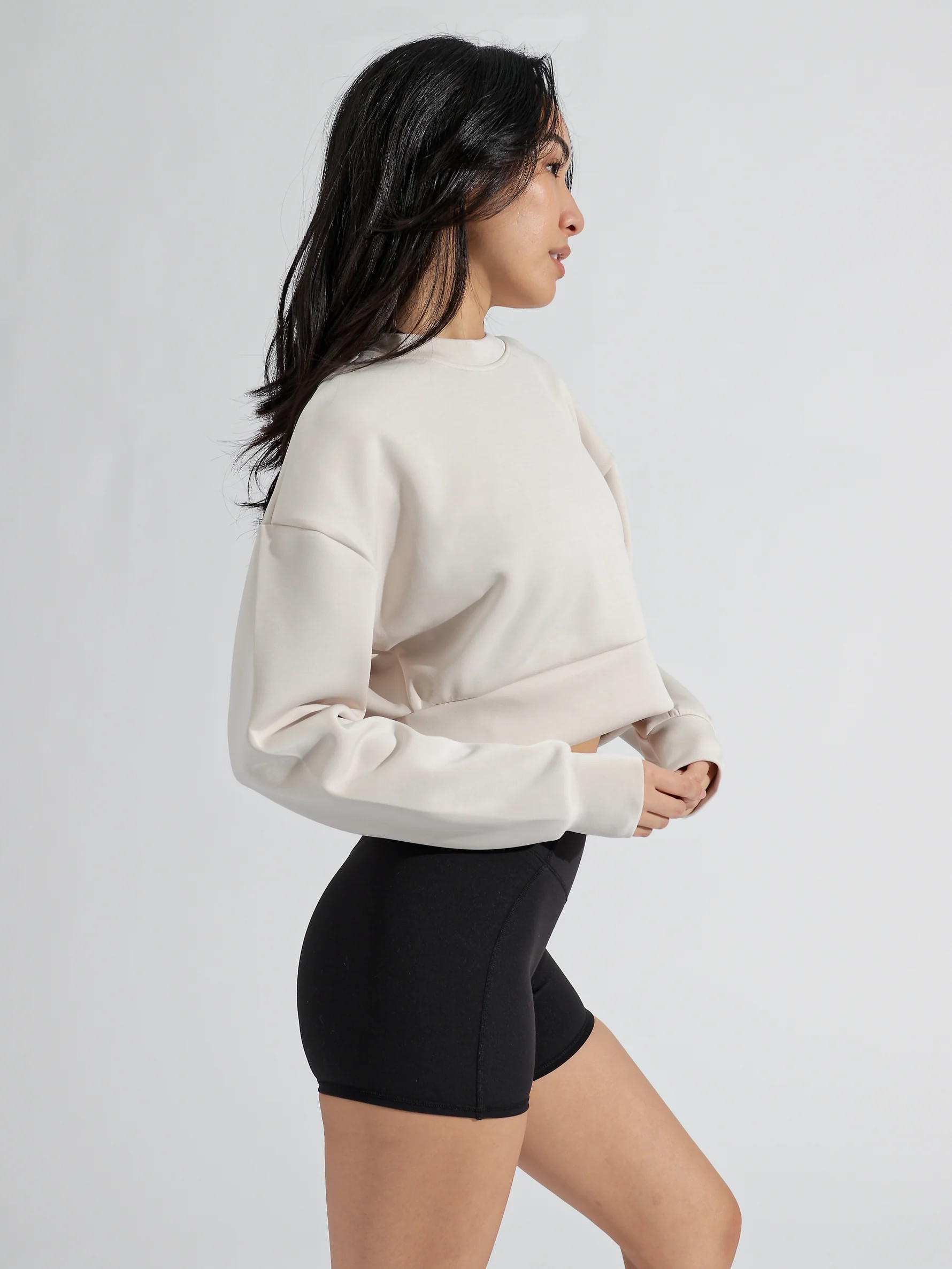 Recycled Crew Pullover - Eggshell | Buffbunny