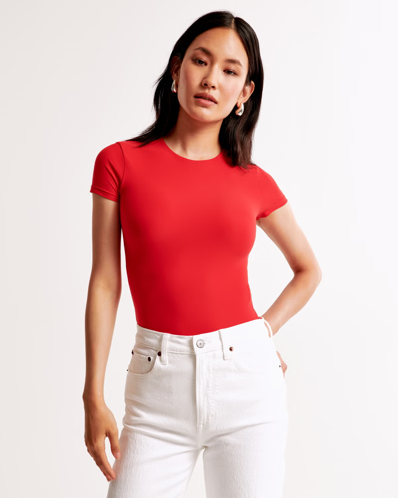 Soft Matte Seamless Tee Bodysuit | Abercrombie & Fitch (US)