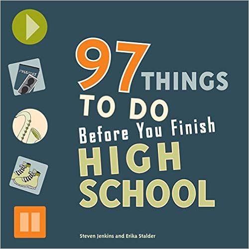 97 Things to Do Before You Finish High School    Paperback – January 1, 2008 | Amazon (US)