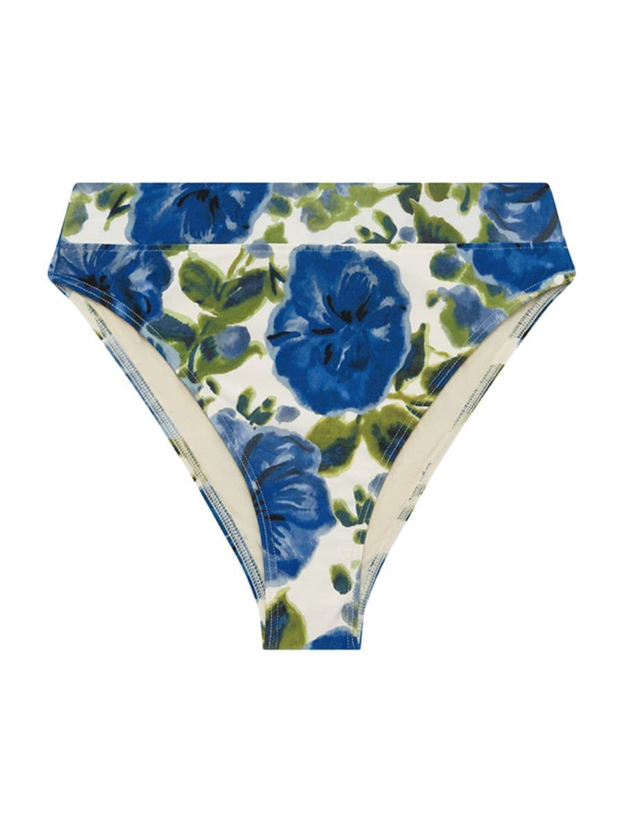 Floral High-Waist Bikini Bottom | Saks Fifth Avenue