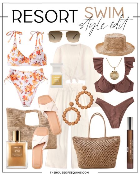 Abercrombie Swimwear Vacation lnspo! Beach bag, woven tote, bikini coverup, bathing suit resortwear looks. 

#LTKtravel #LTKSale #LTKstyletip
