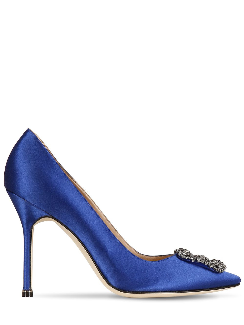 105mm Hangisi Silk Satin Pumps | Luisaviaroma