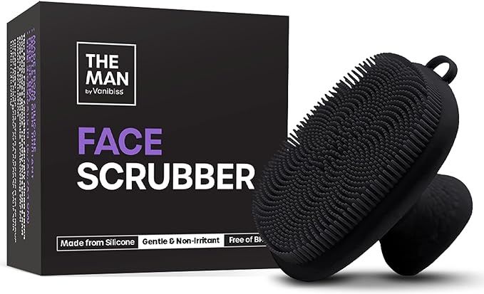 The Man Silicone Face Scrubber for Men - Gentle Exfoliator Face Massager - Flex Face Brush for Me... | Amazon (US)