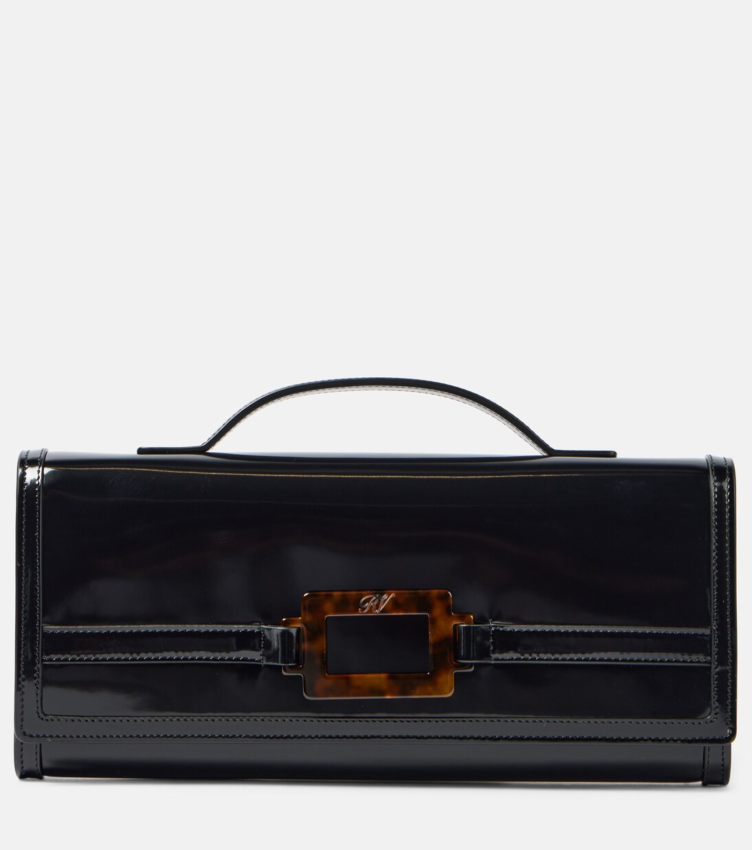 Belle Vivier leather clutch | Mytheresa (US/CA)