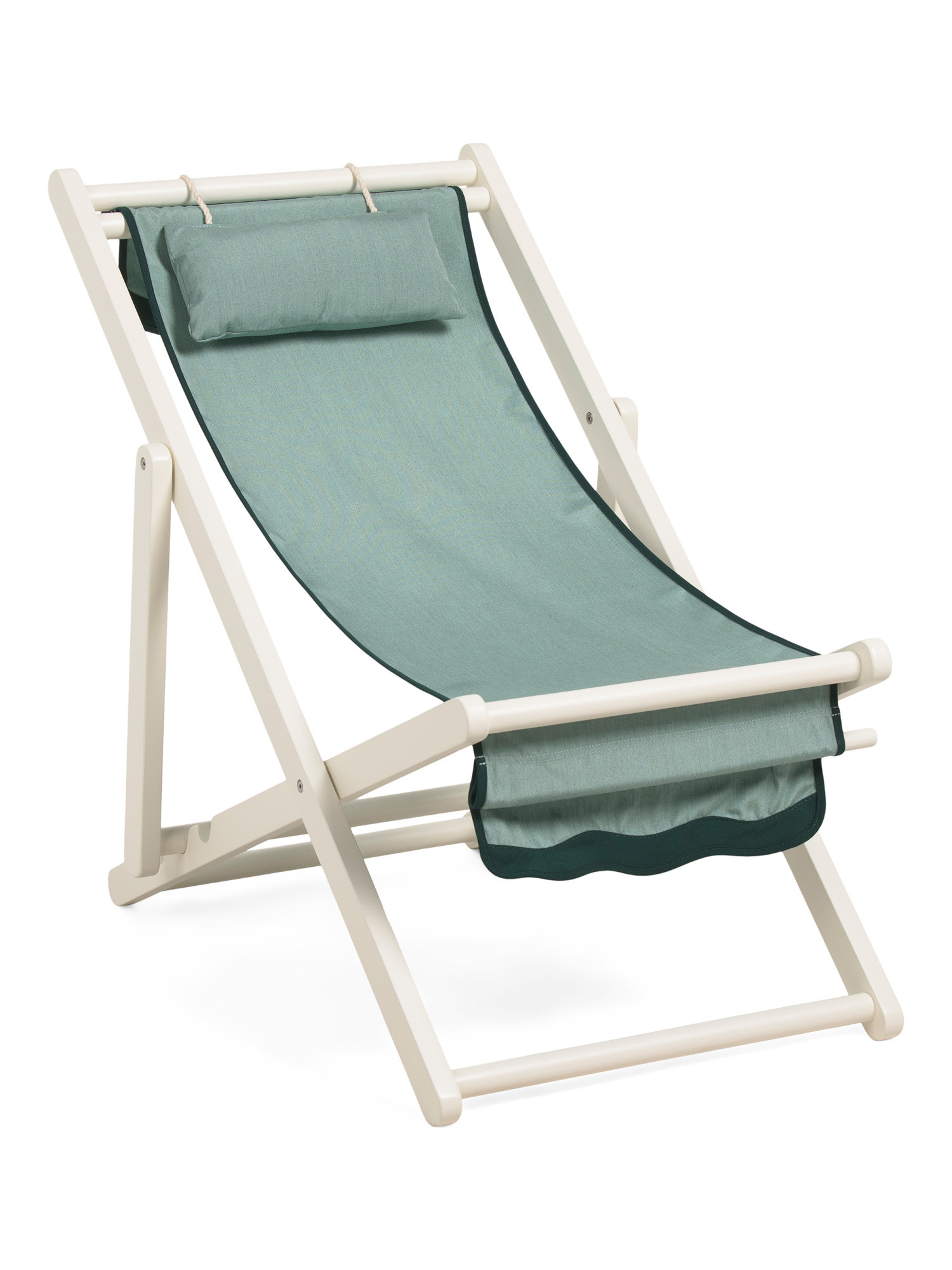 36in Teak Wood Frame Rivie Sling Chair | TJ Maxx