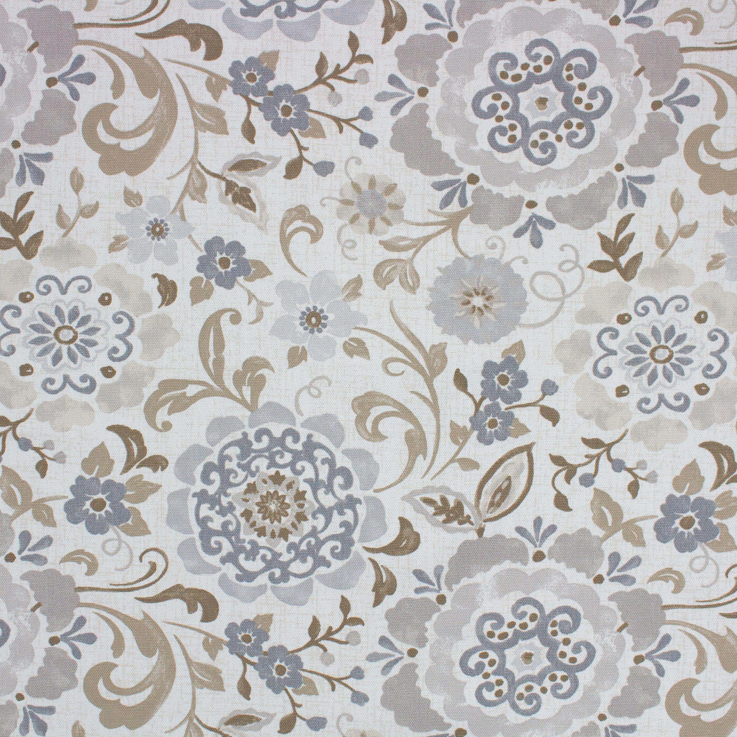 Better Homes & Gardens 100% Cotton 72" x 45", 2 Yard Precut Fabric Medallion Design Color Gray - ... | Walmart (US)