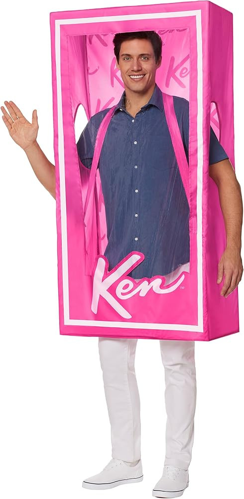 Spirit Halloween Barbie Adult Ken Box Costume | Officially Licensed | Mattel | Barbie Movie | 3D Cos | Amazon (US)