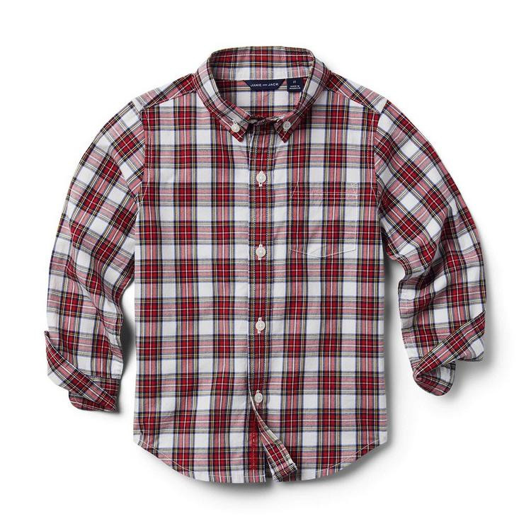 Plaid Poplin Shirt | Janie and Jack