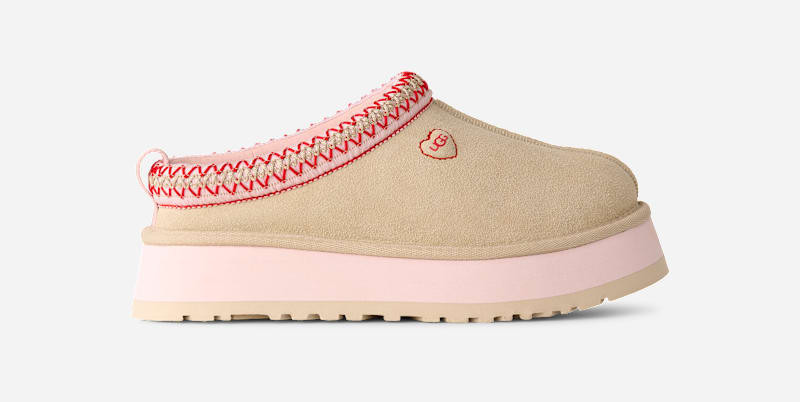 UGG® Women's Tazz Love '26 Sheepskin Slippers in Sea Salt/Rosetta, Size 5 | UGG (US)