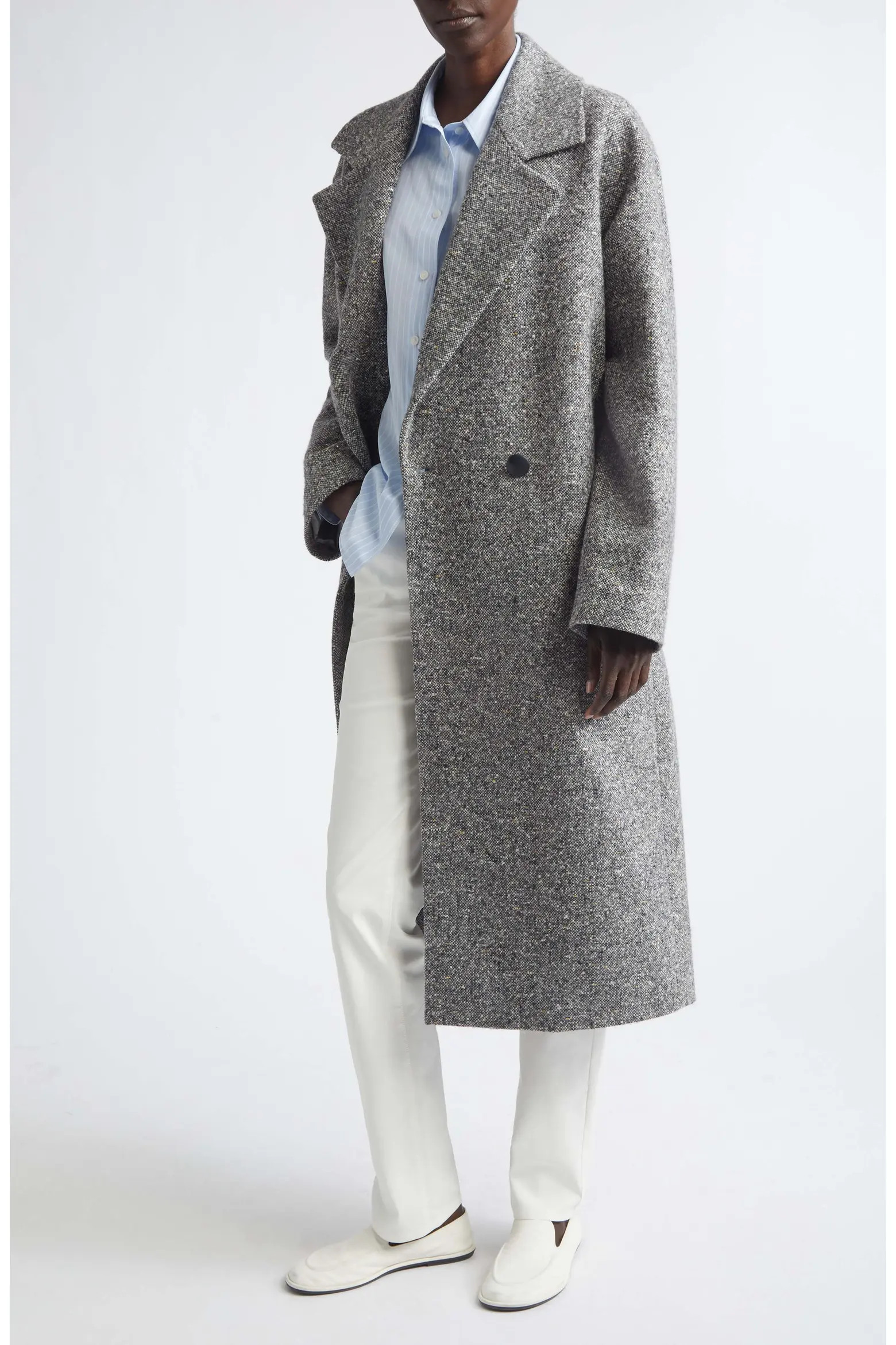 Notch Lapel Alpaca & Wool Blend Coat (Women) | Nordstrom | Nordstrom