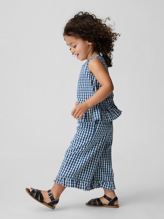Baby & Toddler Gingham Denim Ruffle-Hem Outfit Set | Gap | Gap (US)