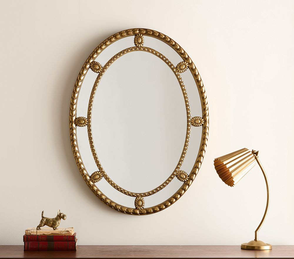 Chris Loves Julia Oval Tulip Mirror (32") | Pottery Barn Kids