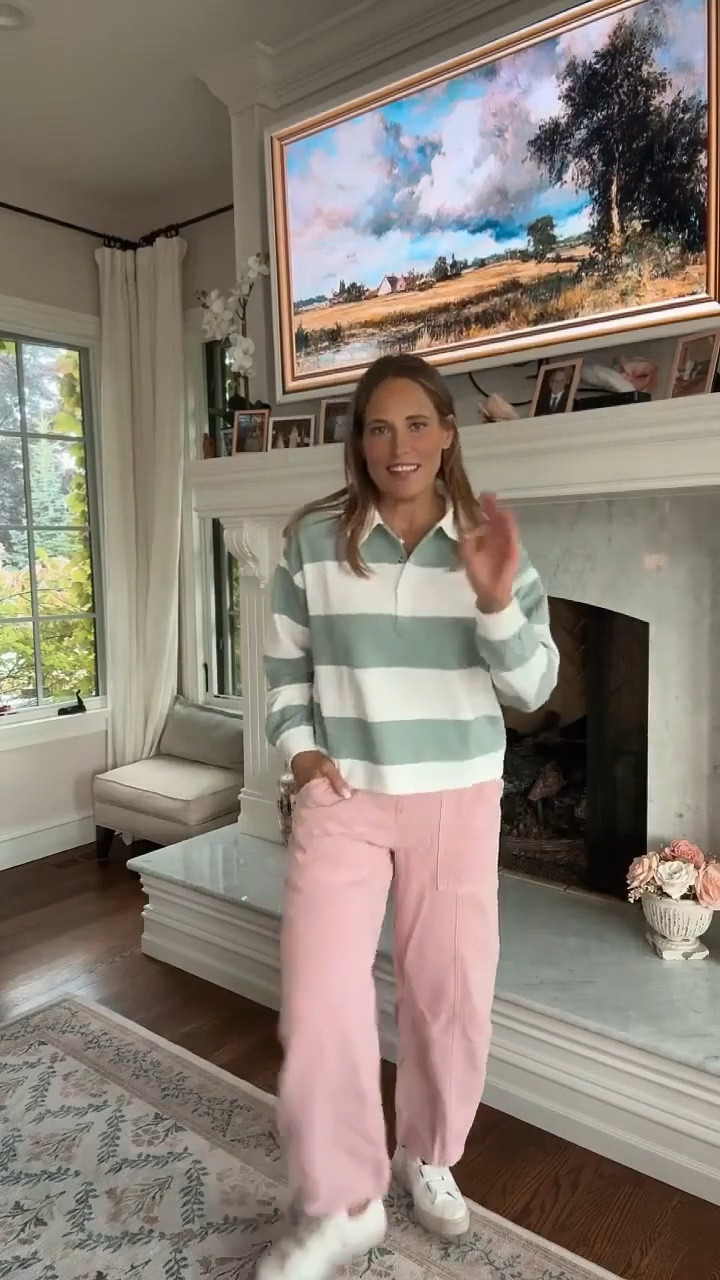 These striped rugby collared shirts are trending lately! An affordable way to get your hands on this trend is to grab this top from Target! Comes in different colors and is easy to pair with jeans or skirts! Plus, it’s only &30!

#LTKMidsize #LTKFindsUnder50 #LTKOver40