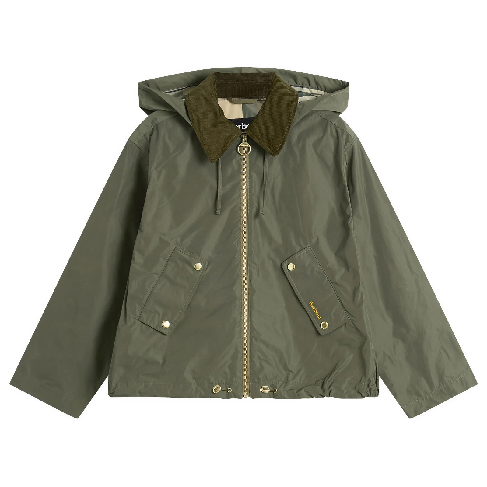 Barbour Women's Weaver Showerproof Jacket in Ivy Green/Ancient, Size UK 14 | END. Clothing
