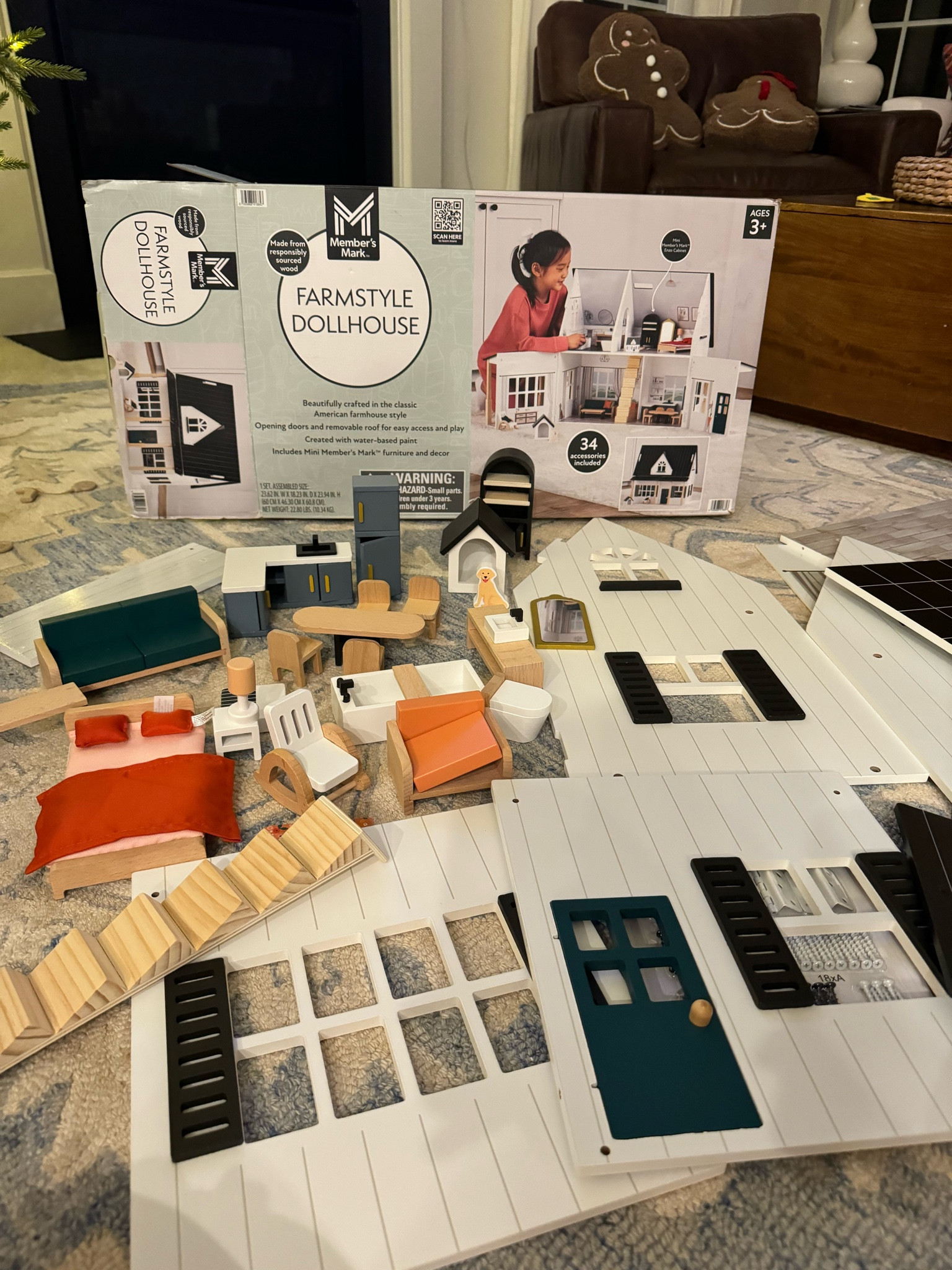 Sams club farmhouse doll house with lots of doll furniture included !! Perfect Christmas gift for kids / kids Christmas gifts/ dollhouse / kids dollhouse / farmhouse dollhouse /Sams club kids toys 

#LTKFamily #LTKKids #LTKSeasonal