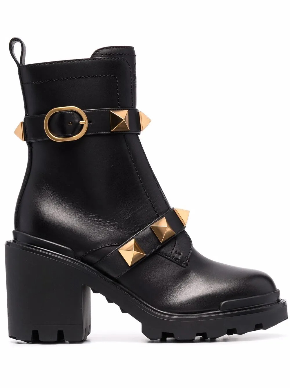Valentino Garavani Ankle Boot Roman Stud Com Fivela - Farfetch | Farfetch Global