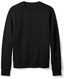 Amazon Essentials Men's Long-Sleeve Crewneck Fleece Sweatshirt, Black, Large | Amazon (US)