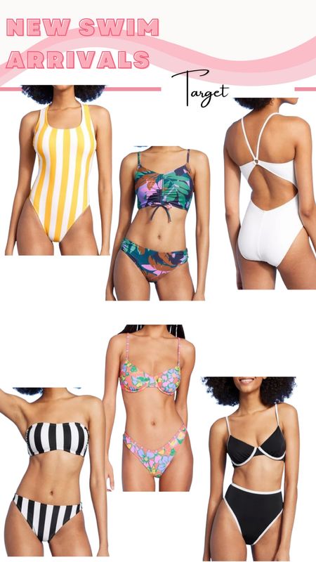 New swim arrivals from Target! One piece swimsuit, striped swimsuit, floral swimsuit, target bikini

#LTKfindsunder50 #LTKstyletip #LTKswim
