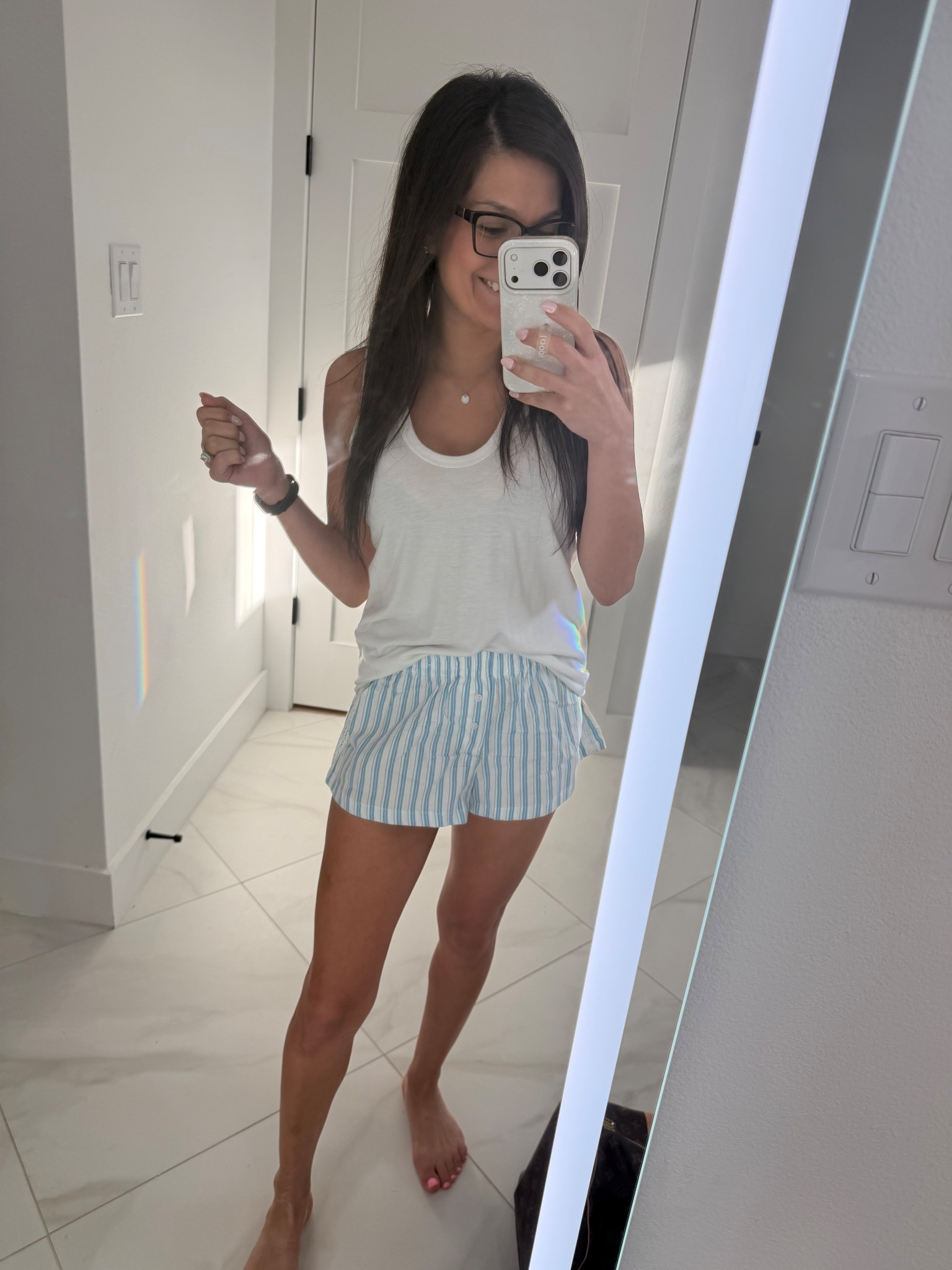 The cutest boxer shorts from Target ✨

These Target boxer shorts are such a fun staple — comfy, cute, and you can style them so many different ways.

Think denim jacket + tank, graphic tee + sneakers, oversized button-down, or even a cozy sweater — the outfit options are endless.

Perfect for summer days, errands, travel, or casual on-the-go looks when you still want to feel put together.

#LTKstyle #LTKfinds #TargetStyle #BoxerShorts #CasualChic #SummerOutfit #OnTheGoStyle #AffordableFashion #EverydayStyle #WomensFashion


#LTKPetite #LTKmomlife #LTKootd