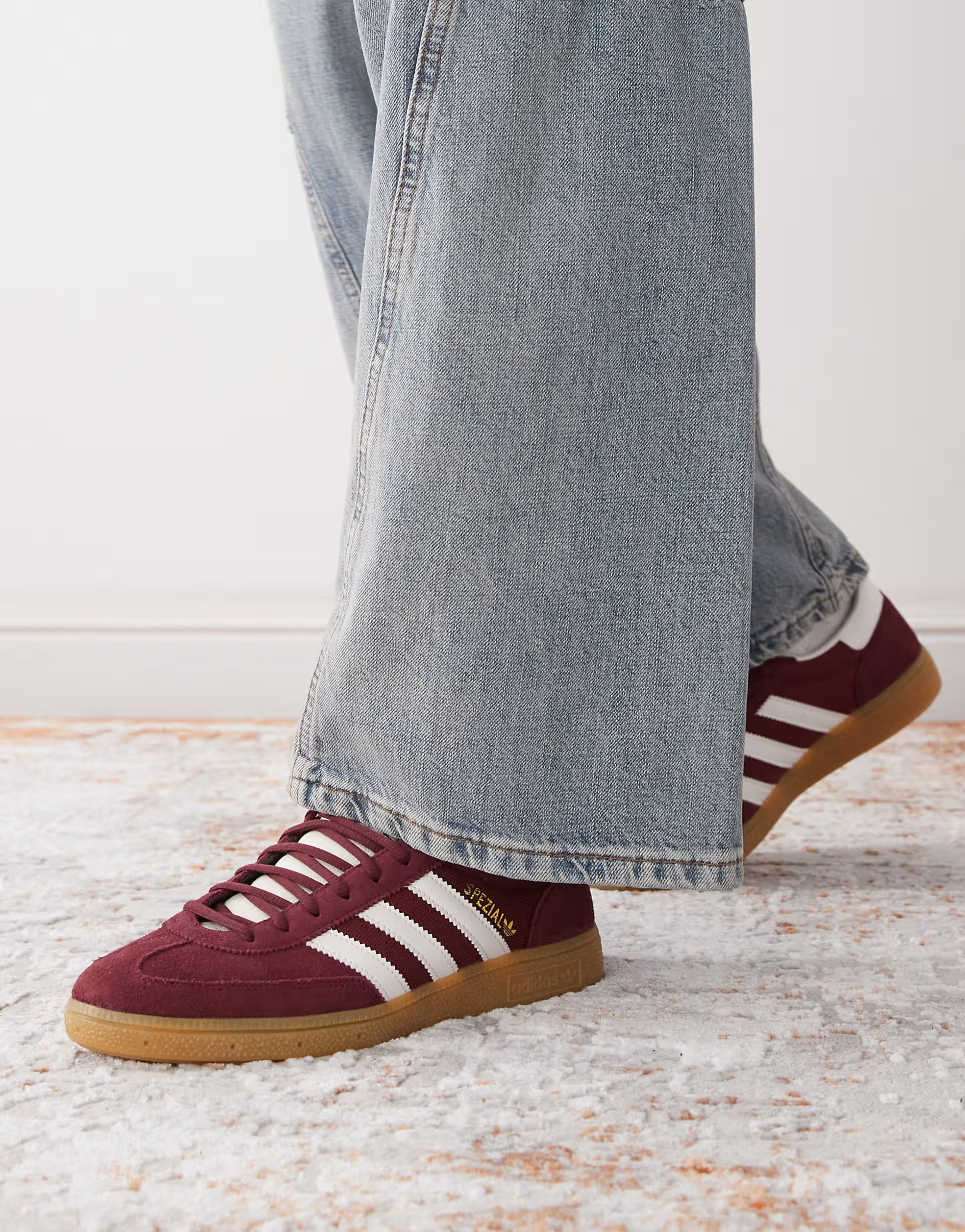 adidas Originals Handball Spezial trainers in burgundy and white | ASOS | ASOS (Global)