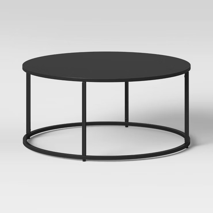 Glasgow Round Metal Coffee Table Black - Project 62™ | Target