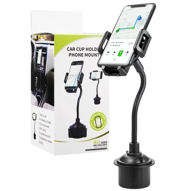 Luxmo Universal Adjustable Quick Release And Rotatable Cup Holder for GPS Cell Phone Car Mount -B... | Walmart (US)