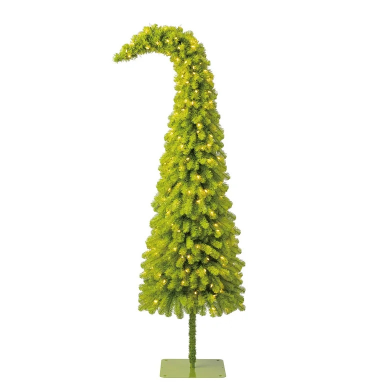 6' Pre-Lit Lawndale Spruce Green Artificial Christmas Tree with Warm White LED Lights, by Holiday... | Walmart (US)