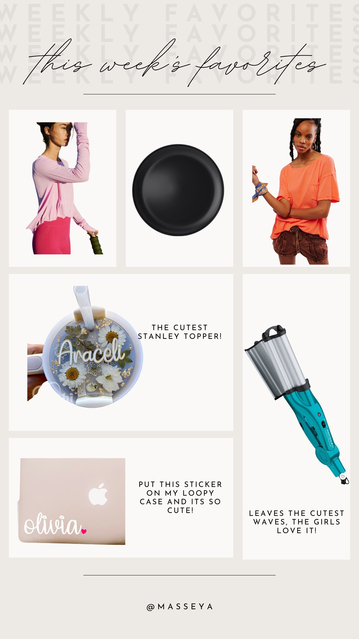 Rounding up this weeks top seller! We’re loving the customizable Stanley topper it’s so cute!!

Top sellers, free people top, wave curler, beauty, dinner plates, Stanley topper

#LTKfindsunder100 #LTKstyletip #LTKSeasonal