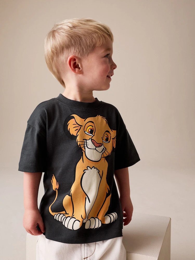 Charcoal Grey Lion King Short Sleeve T-Shirt (6mths-8yrs) | Next US