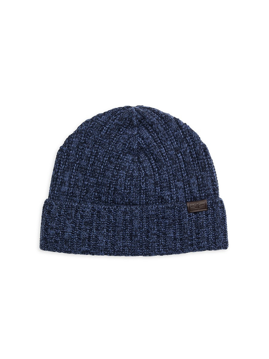 Hickey Freeman Men's Ribbed Cashmere Beanie - Navy | Saks Fifth Avenue OFF 5TH