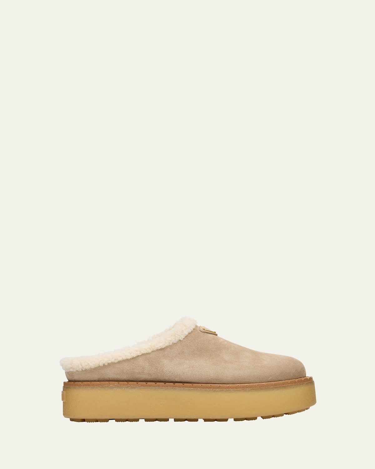 Suede Shearling Cozy Platform Mules | Bergdorf Goodman