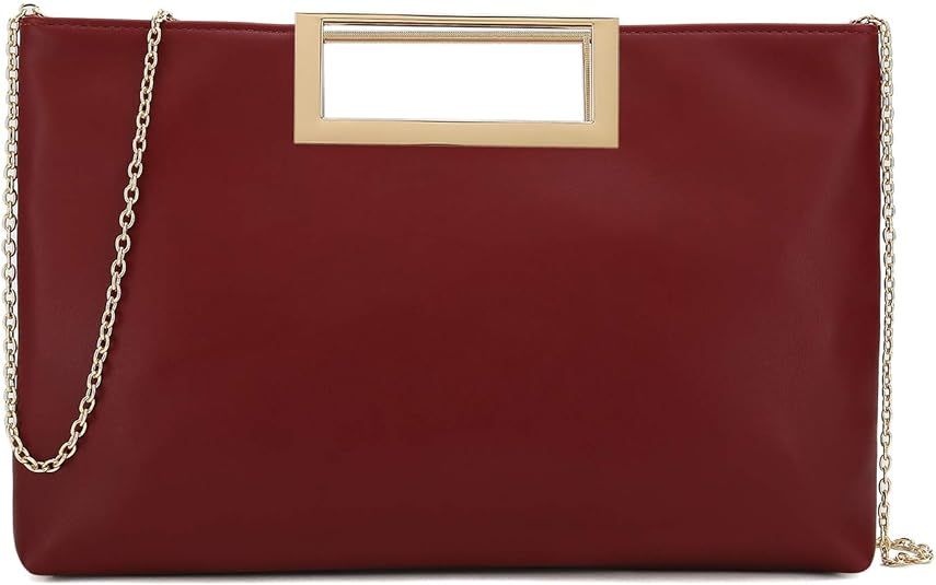CHARMING TAILOR Fashion PU Leather Handbag Stylish Women Convertible Clutch Purse | Amazon (US)