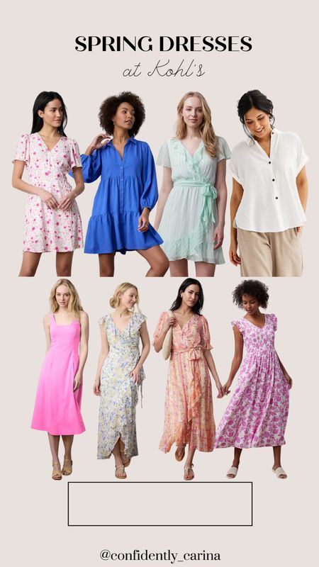 Loveee these spring dresses at Kohls! They’re perfect for vacation, bridal showers, or as a wedding guest!🤍

#LTKU #LTKmidsize #LTKwedding