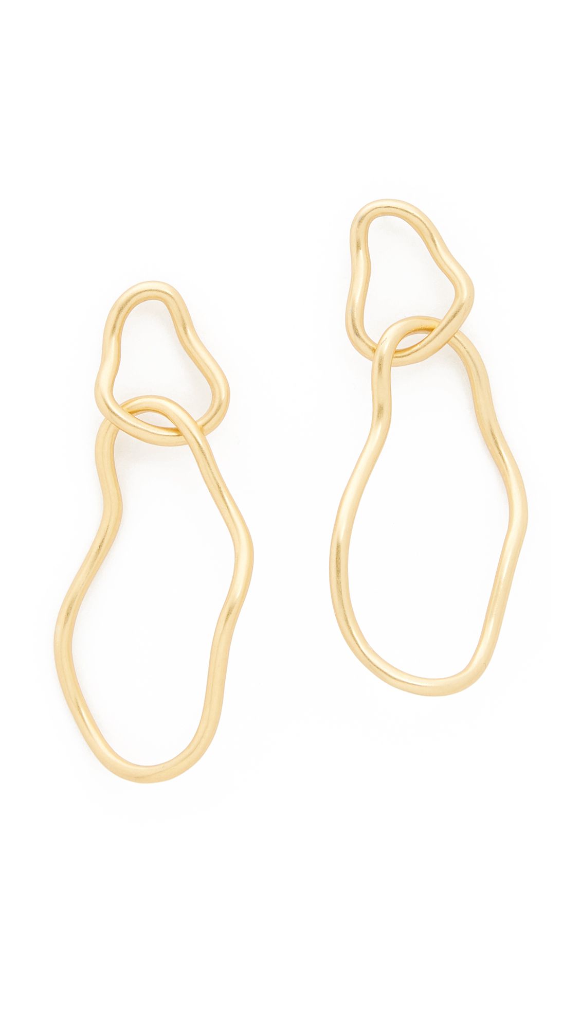 Madewell Abstract Link Hoop Earrings | Shopbop
