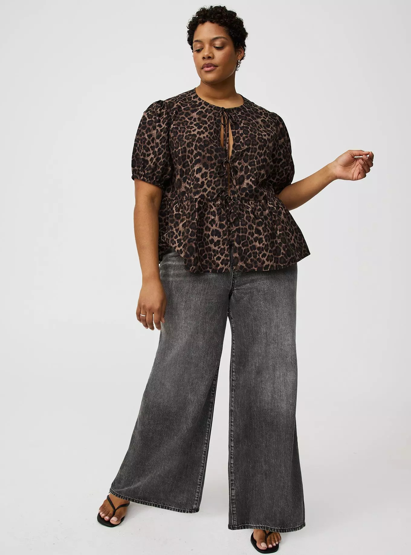 Tie-Front Blouse | Torrid (US & Canada)