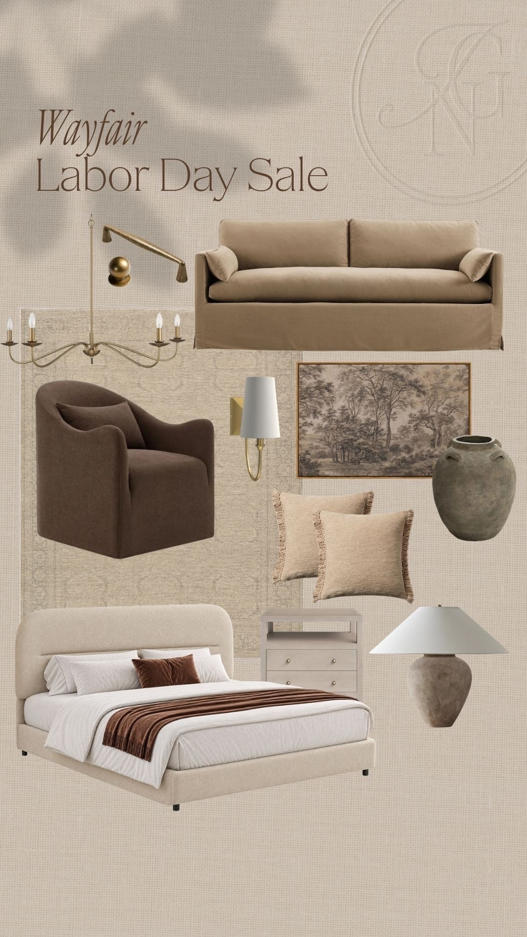 @Wayfair Labor Day sale is live 🤎
These are some of my favs that I’m currently swooning over

#wayfair #labordaysale #sofa #accentchair #lamp #vase #art #rug #bed #lamp #nightstand #chandelier #sconce #modernorganichome #homesale

#LTKSeasonal #LTKHome #LTKSaleAlert