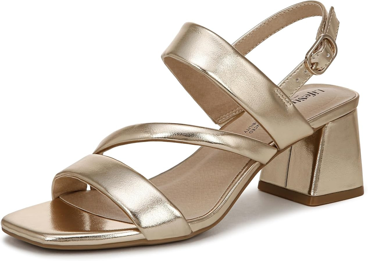 LifeStride Women's Celia Slingback Strappy Dress Sandal | Amazon (US)