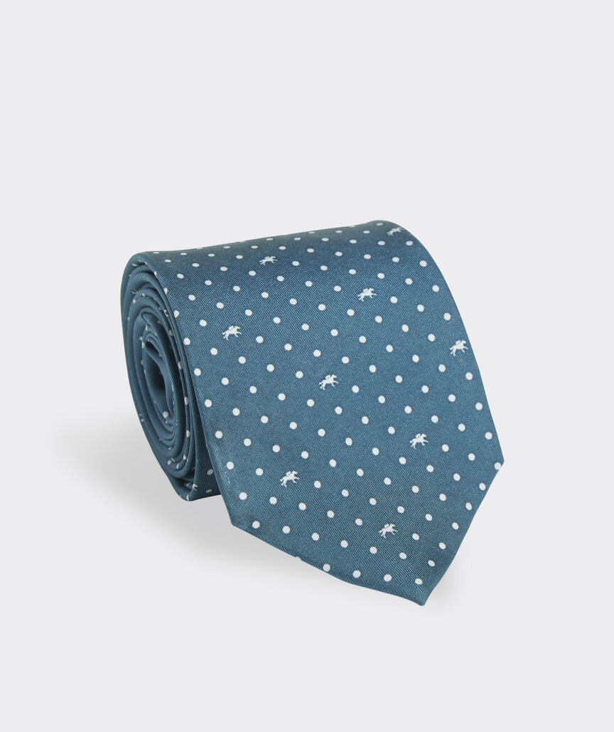Kentucky Derby Polka Dot Silk Tie | vineyard vines