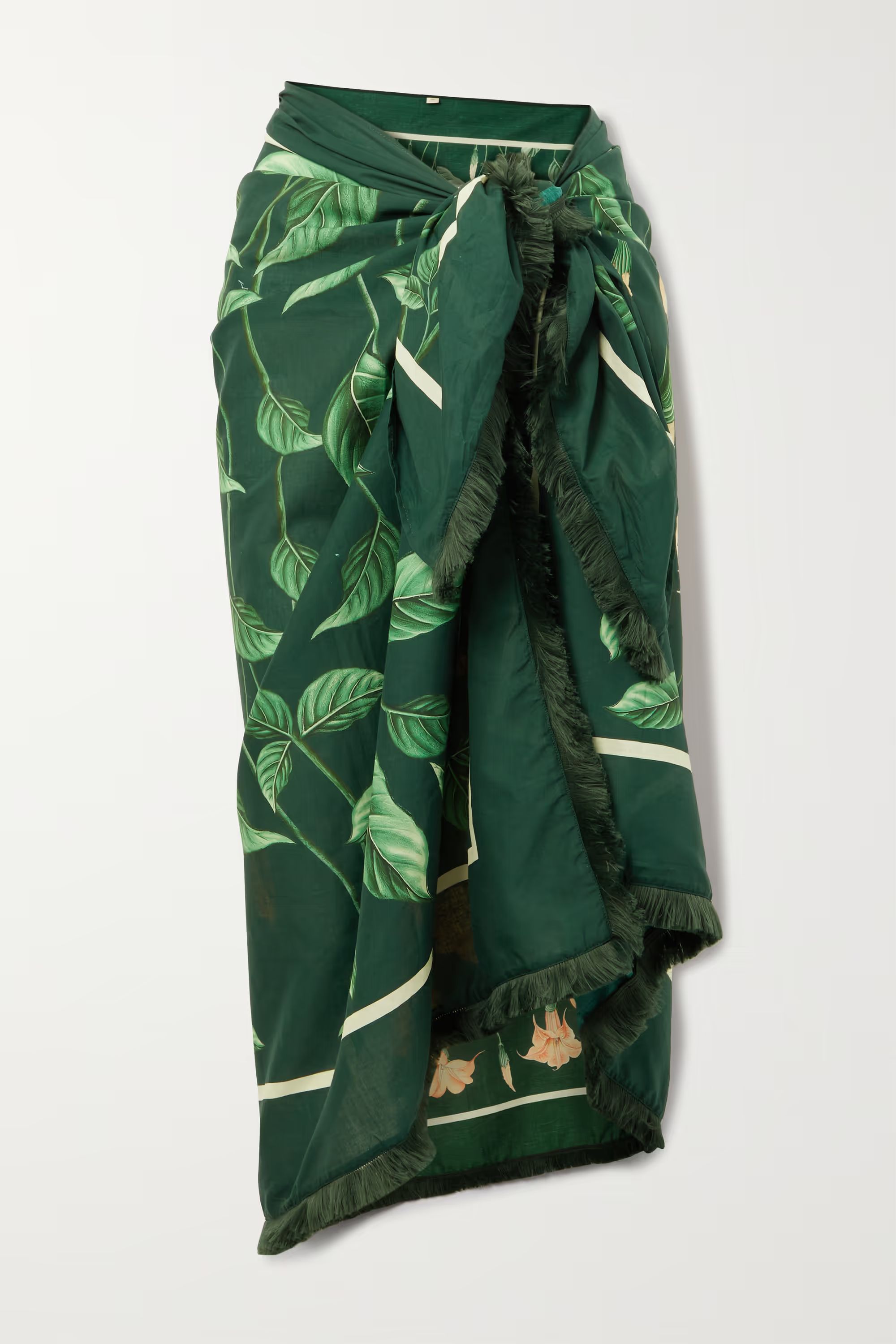 Green Orquídea printed cotton pareo | AGUA BY AGUA BENDITA | NET-A-PORTER | NET-A-PORTER APAC