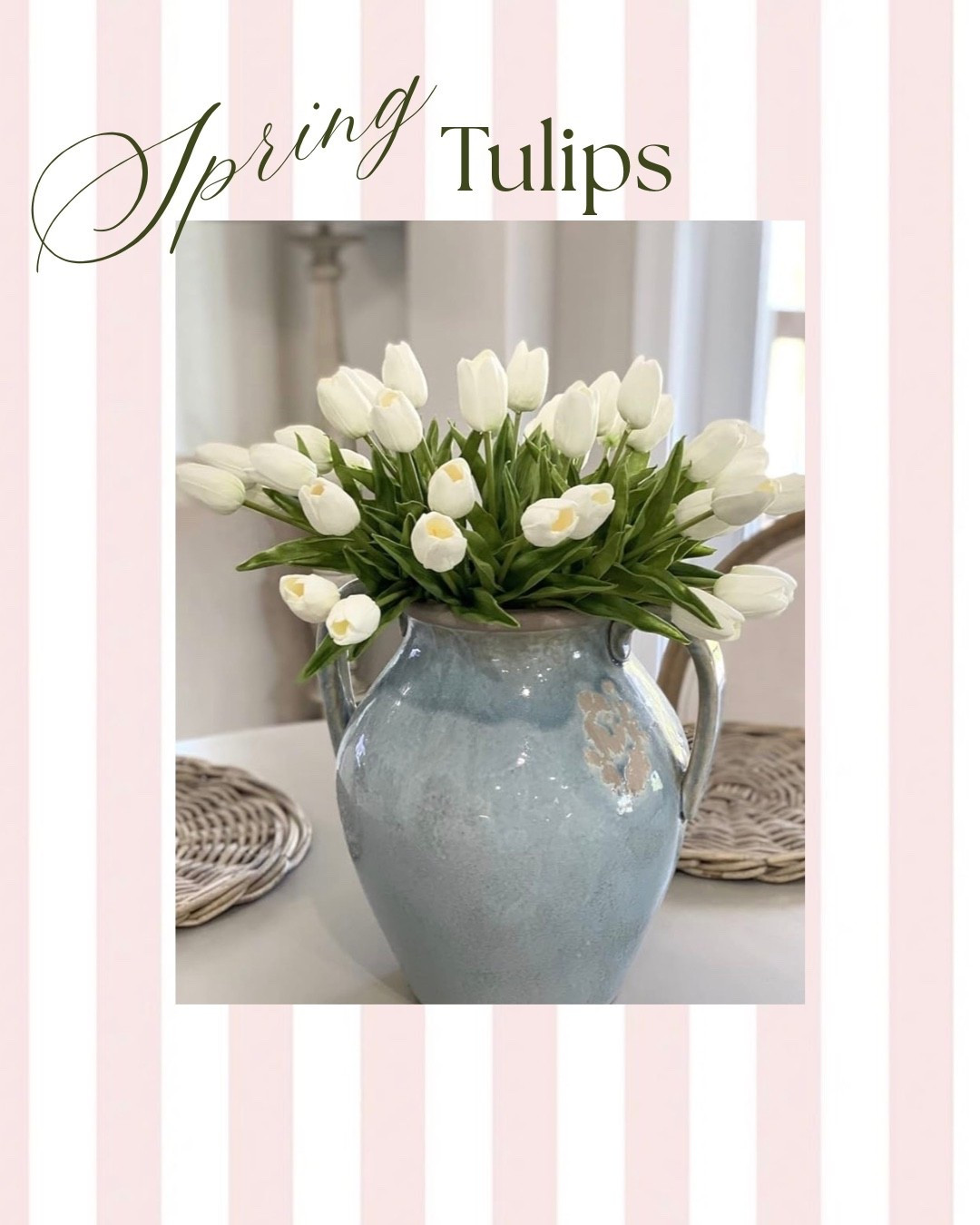 If you add one thing for spring decor, make it tulips 🤍
They instantly brighten a room

#LTKSaleAlert #LTKSpringSale #LTKHome