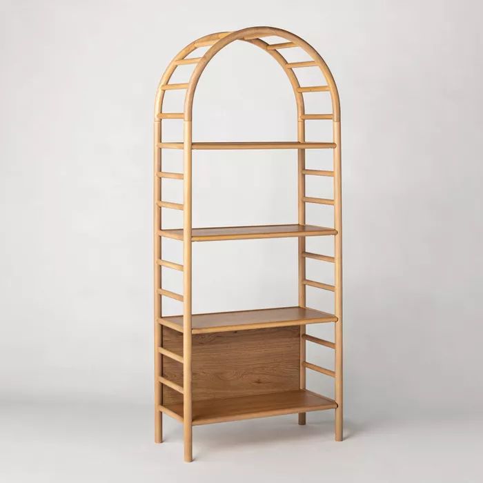 72" Holladay Curved Wooden Bookcase - Threshold™ designed with Studio McGee | Target