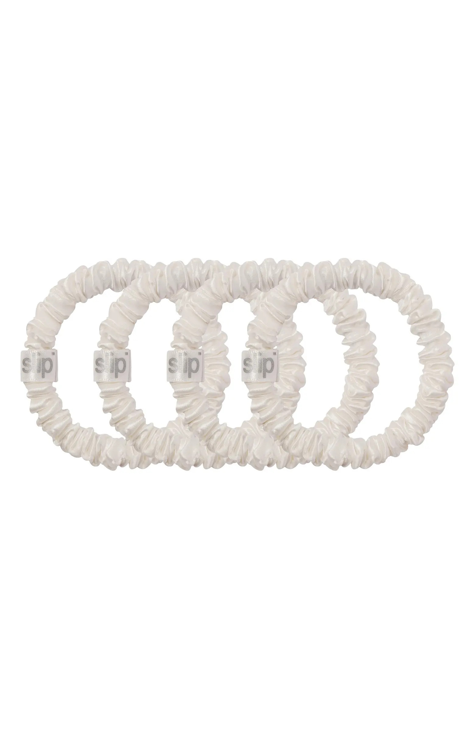 4-Pack Skinny Silk Scrunchies | Nordstrom