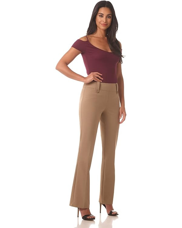 Rekucci Women's Smart Desk to Dinner Stretch Bootcut Pant w/Tummy Control | Amazon (US)